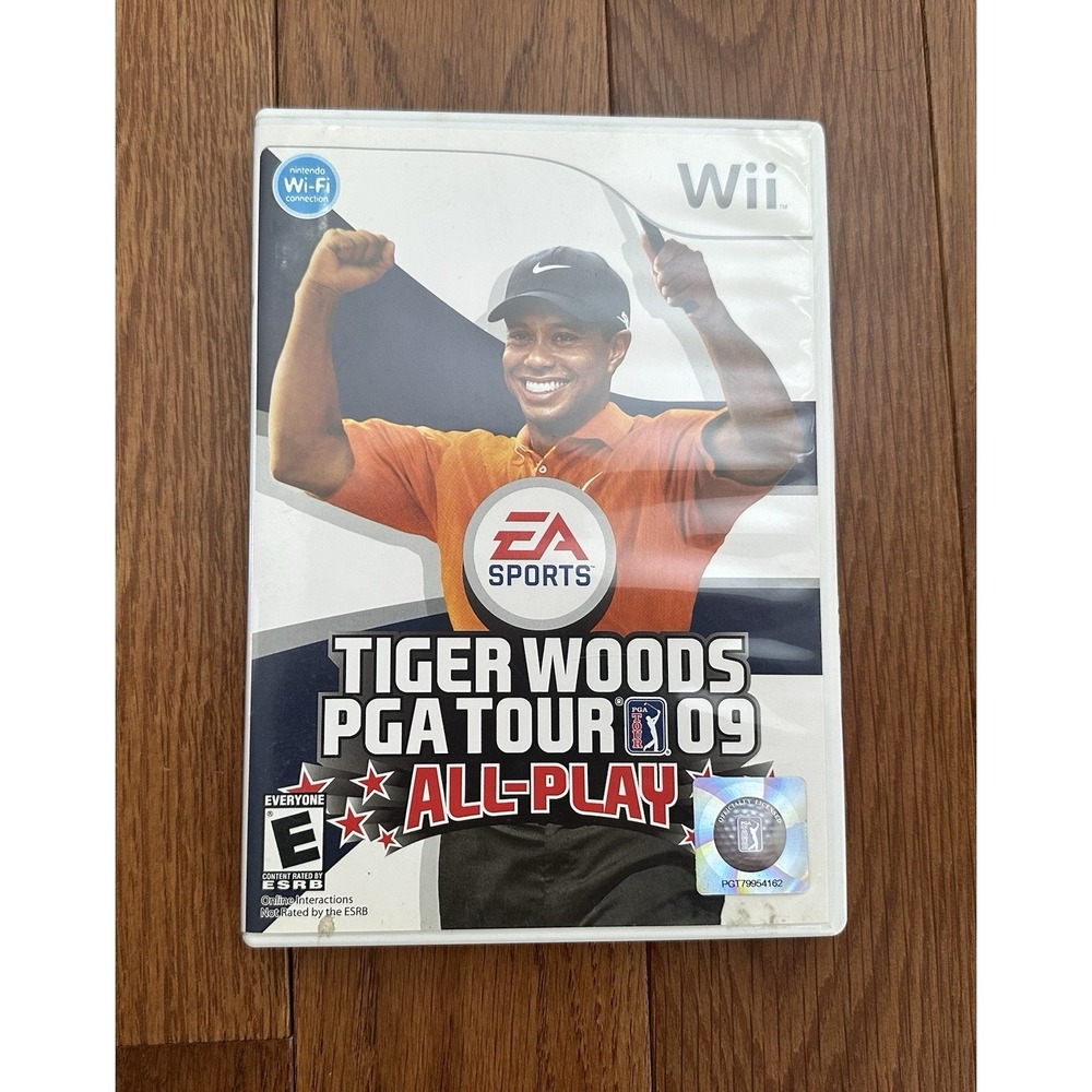 Tiger‎ Woods PGA Tour 09 All-Play Nintendo Wii VGame w/ Manual Tested & Working